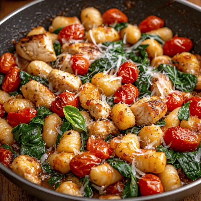 Are you looking for a comforting, flavorful meal that can be prepared quickly? Look no further than the Garlic Chicken Gnocchi Skillet. This delightful dish brings together tender chicken, pillowy gnocchi, and vibrant vegetables, creating a balanced meal that is both satisfying and delicious. Gnocchi, a type of Italian pasta made from potatoes, flour, and eggs, offers a unique texture that pairs perfectly with the savory notes of garlic-infused chicken.