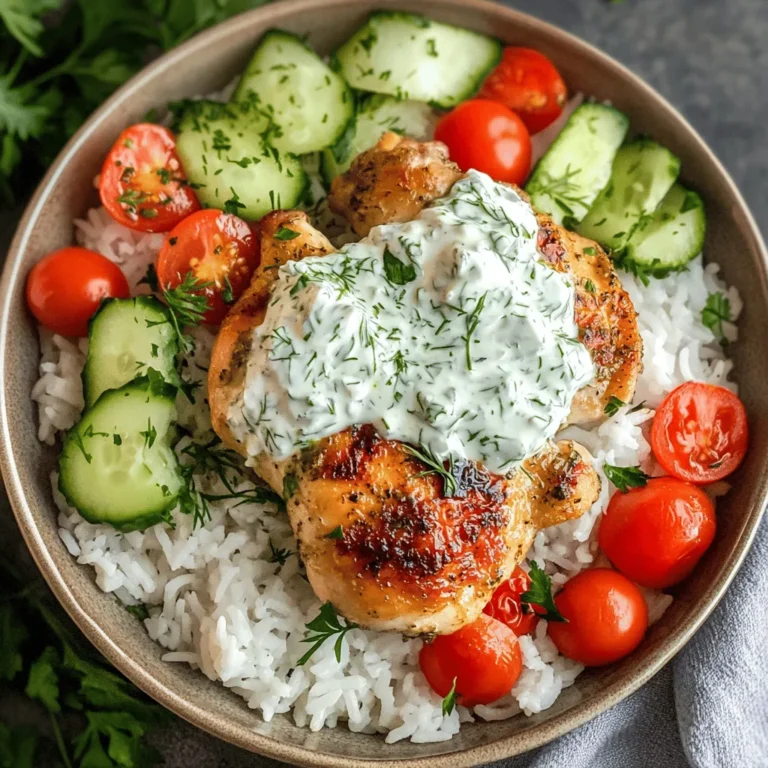 Before we dive into the cooking process, it's essential to understand the key ingredients that make up this flavorful dish. Each component plays a significant role in creating the overall taste, texture, and nutritional profile of the Dump-and-Bake Chicken Tzatziki with Rice.