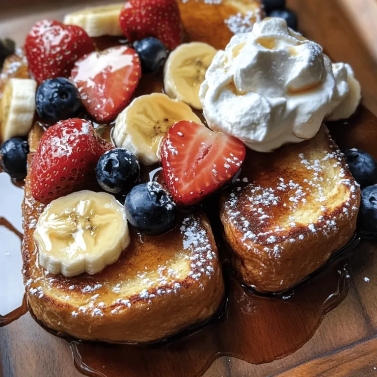 French toast is more than just a breakfast dish; it's a beloved morning staple that has graced tables around the world for centuries. Whether it’s served in a cozy diner or prepared at home, this indulgent meal captures the essence of comfort food. The recipe we are diving into today, "Caramelized Delight French Toast," elevates this classic dish with a unique twist that promises to delight your taste buds. This version not only celebrates the traditional flavors of French toast but enhances them through caramelization, resulting in a sweet, rich, and delicious breakfast that will make your mornings feel indulgent.