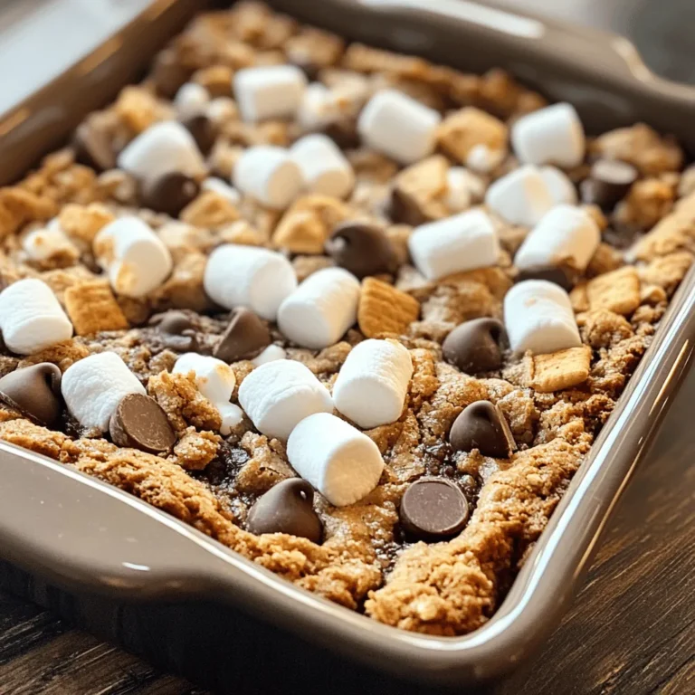 In the world of desserts, few treats evoke the nostalgia of summer nights around a campfire quite like s'mores. The simple yet delightful combination of graham crackers, gooey marshmallows, and rich chocolate has captivated taste buds for generations. It’s a treat that not only brings back cherished memories of family gatherings and camping adventures but also satisfies the sweet tooth in a profound way. However, what if you could enjoy those same flavors in a convenient, easy-to-make form? Enter S'mores Cookie Bars—a delightful blend of chewy cookie, gooey marshmallow, and decadent chocolate, all baked into one irresistible dessert.