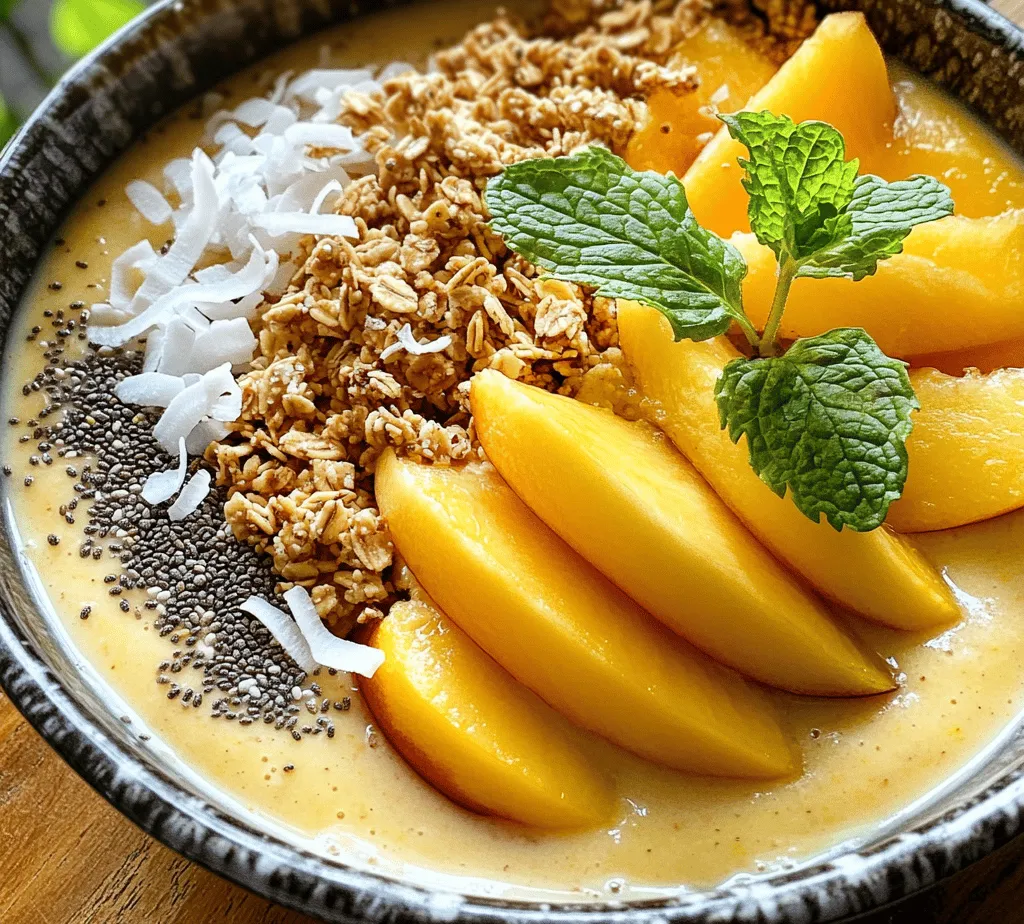To create the perfect Creamy Peach Paradise Smoothie Bowl, it's essential to understand the core components that contribute to its flavor, texture, and nutritional value. Let's take a closer look at each ingredient that makes this bowl a delightful treat.