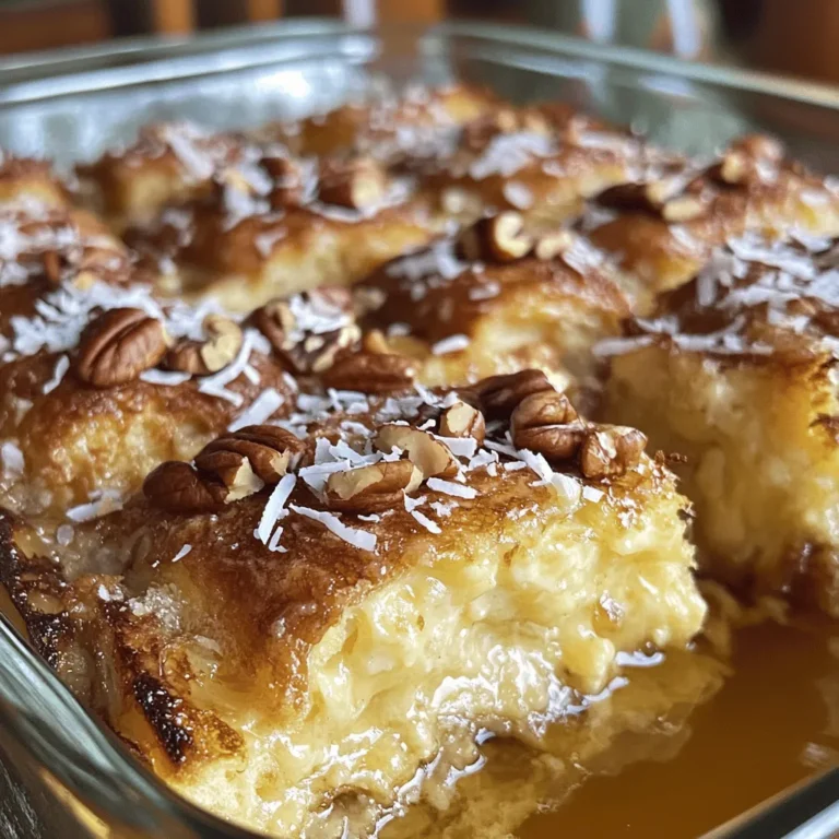 Are you looking for a breakfast recipe that balances deliciousness with ease of preparation? Look no further than the Sweet Hawaiian Roll French Toast Bake! This delectable dish combines the soft, fluffy texture of Hawaiian rolls with the classic flavors of French toast, making it a perfect choice for family gatherings, brunches, or even a cozy weekday breakfast. The appeal lies not only in its rich, sweet flavor but also in the fact that it can be assembled ahead of time, allowing you to spend less time in the kitchen and more time enjoying the company of your loved ones.