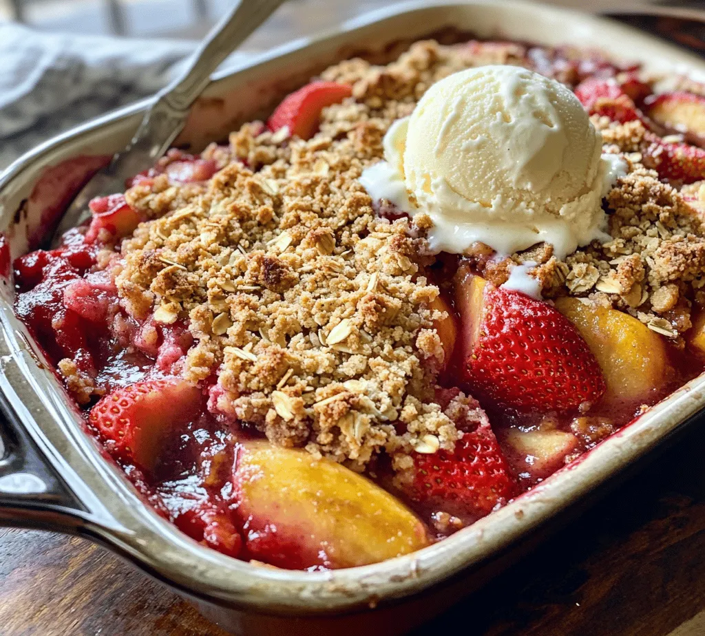 As the warm sun ushers in the vibrant beauty of summer, there’s nothing quite like indulging in a dessert that celebrates the season's bounty. Enter the Sweet Summer Strawberry Peach Crisp, a delightful dish that combines the succulent sweetness of ripe strawberries and juicy peaches, all topped with a crunchy, golden-brown topping. This dessert not only tantalizes the taste buds but also embodies the essence of summer, making it a perfect choice for gatherings, picnics, or a simple family dinner.