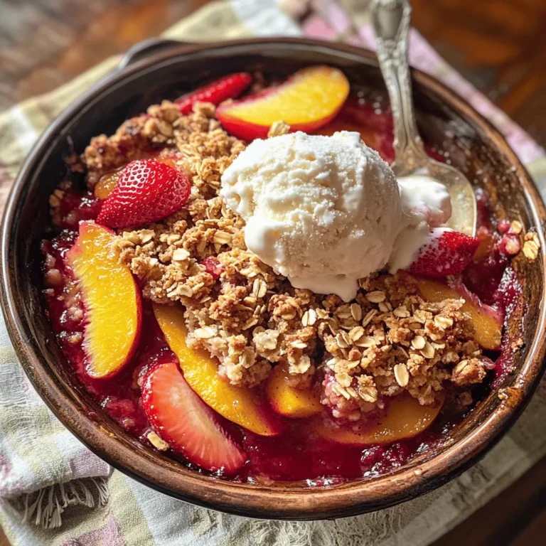 As the warm sun ushers in the vibrant beauty of summer, there’s nothing quite like indulging in a dessert that celebrates the season's bounty. Enter the Sweet Summer Strawberry Peach Crisp, a delightful dish that combines the succulent sweetness of ripe strawberries and juicy peaches, all topped with a crunchy, golden-brown topping. This dessert not only tantalizes the taste buds but also embodies the essence of summer, making it a perfect choice for gatherings, picnics, or a simple family dinner.