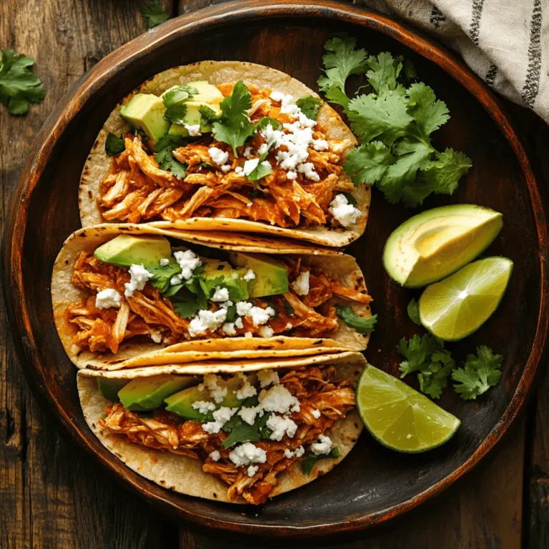 Get ready to awaken your taste buds with the best Chicken Tinga Tacos! Bursting with vibrant flavors and enticing aromas, this dish serves as a gateway to the rich culinary heritage of Mexico. Featuring tender, shredded chicken simmered in a rich and smoky sauce, Chicken Tinga Tacos are the perfect fusion of comfort food and gourmet dining, making them an ideal choice for family dinners or casual gatherings with friends.