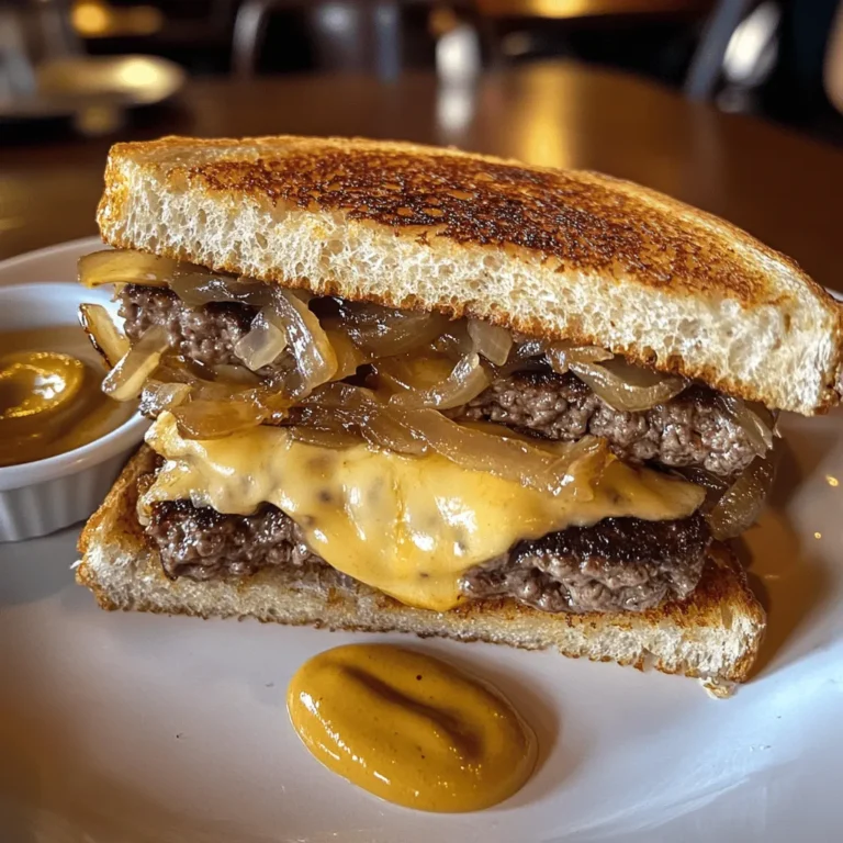 The patty melt is a classic American dish that has earned its place in the hearts (and stomachs) of many. Emerging from the diner culture of the mid-20th century, this delightful sandwich combines the best elements of a burger and a grilled cheese, creating a savory treat that is comforting and satisfying. The origins of the patty melt can be traced back to the 1940s, with various claims about its invention, but it undeniably reflects America's love for hearty meals. It has since become a staple in diners and home kitchens alike, cherished for its rich flavors and simple preparation.