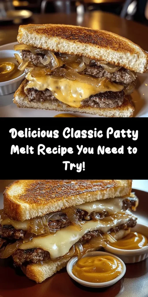 Craving something comforting and delicious? Try this Classic Patty Melt Delight recipe! With juicy beef patties, caramelized onions, and melted Swiss cheese pressed between crispy rye bread, this sandwich is pure indulgence. Perfect for lunch or a cozy dinner, it comes together in just 45 minutes. Don't forget to add your favorite mustard or mayo for a flavorful finishing touch! Your taste buds will thank you for this one.